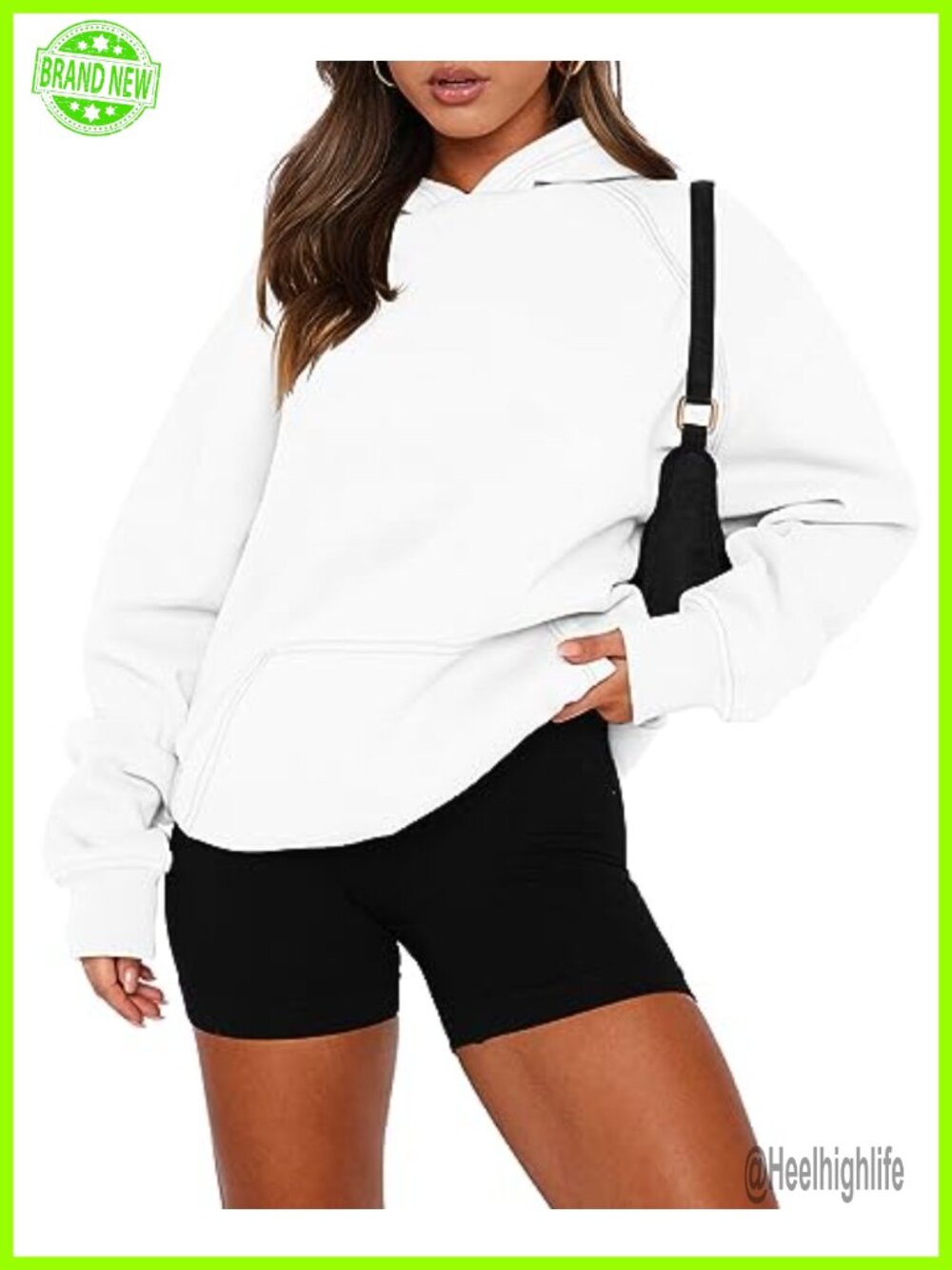 Women Pullover Hoodie Kangaroo Pocket Fleece Sweatshirt Long Sleeve Casual